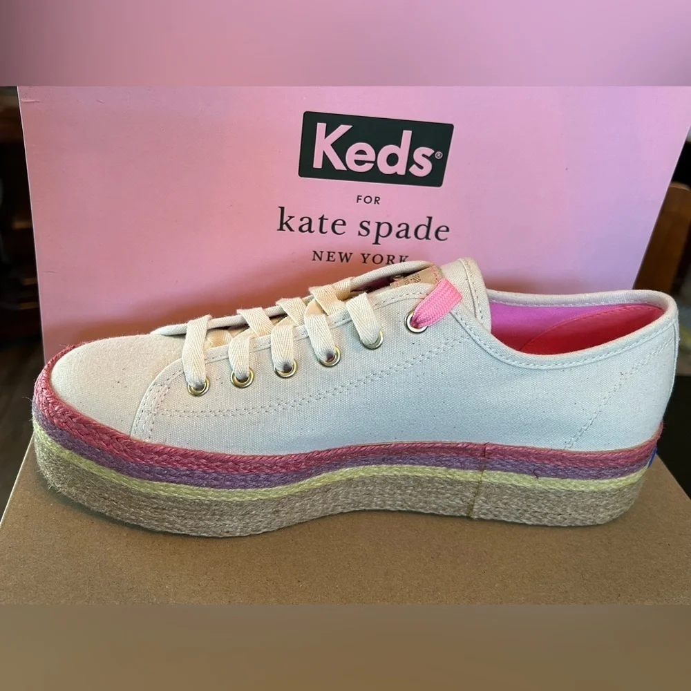 Kate spade triple up Keds size 9